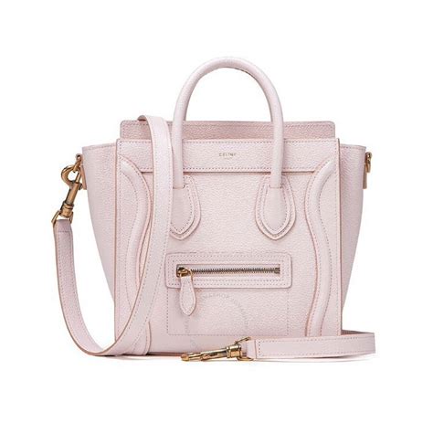 celine nano luggage pale pink